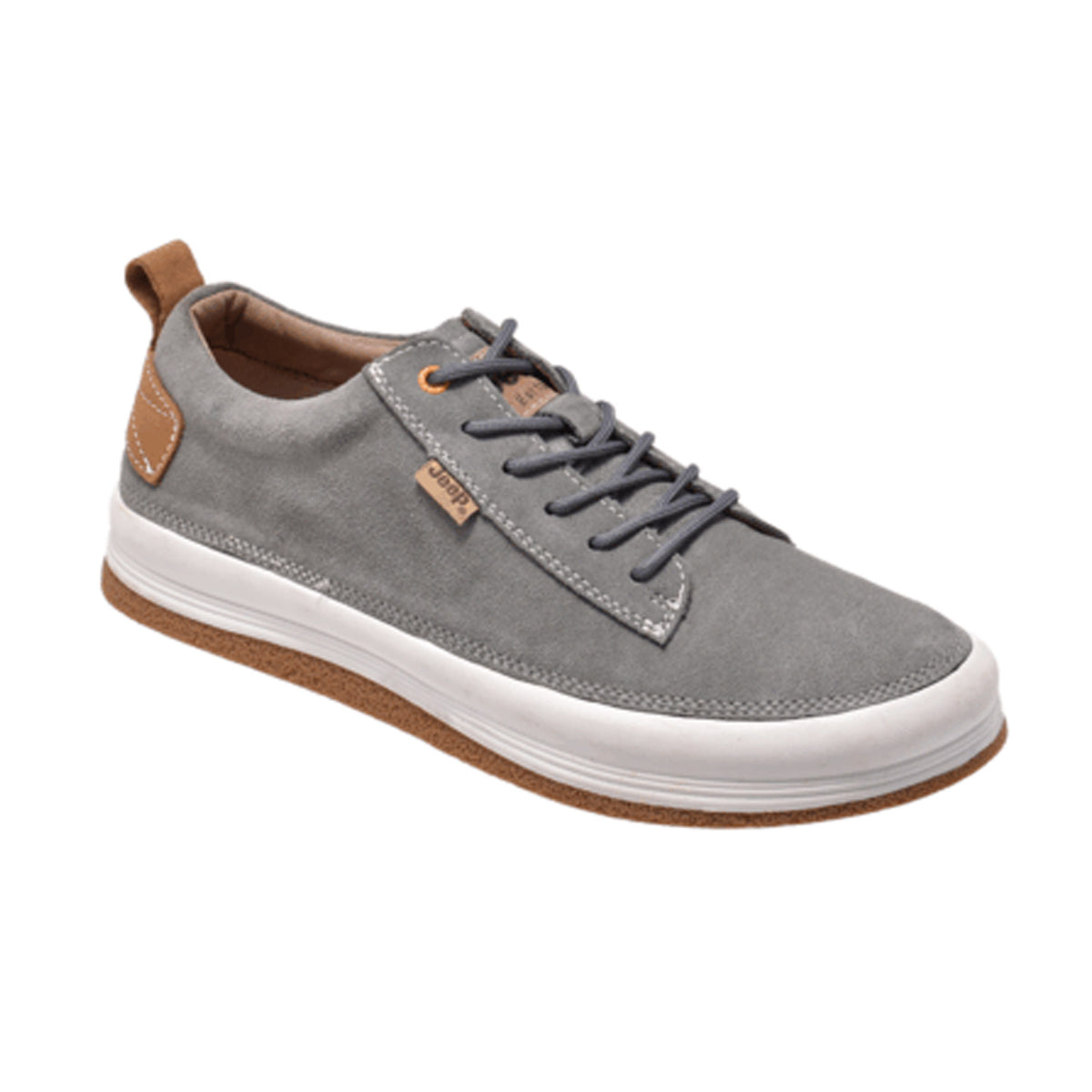 Jeep Low Cut Lace Court Sneaker-P223M01137-Gray