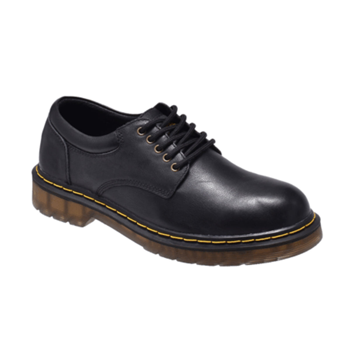 Jeep Low Cut Lace Round Toe Shoes-P02220090k-Black