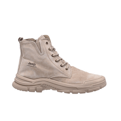 Jeep Ankle Lace Combat Suede Boot-P241071122-Khaki