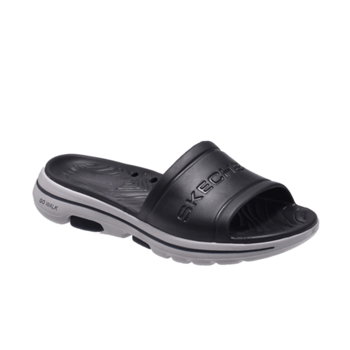 Skechers Foamies Go Walk Cruisen Slide 243021 -Black Gray Black OK